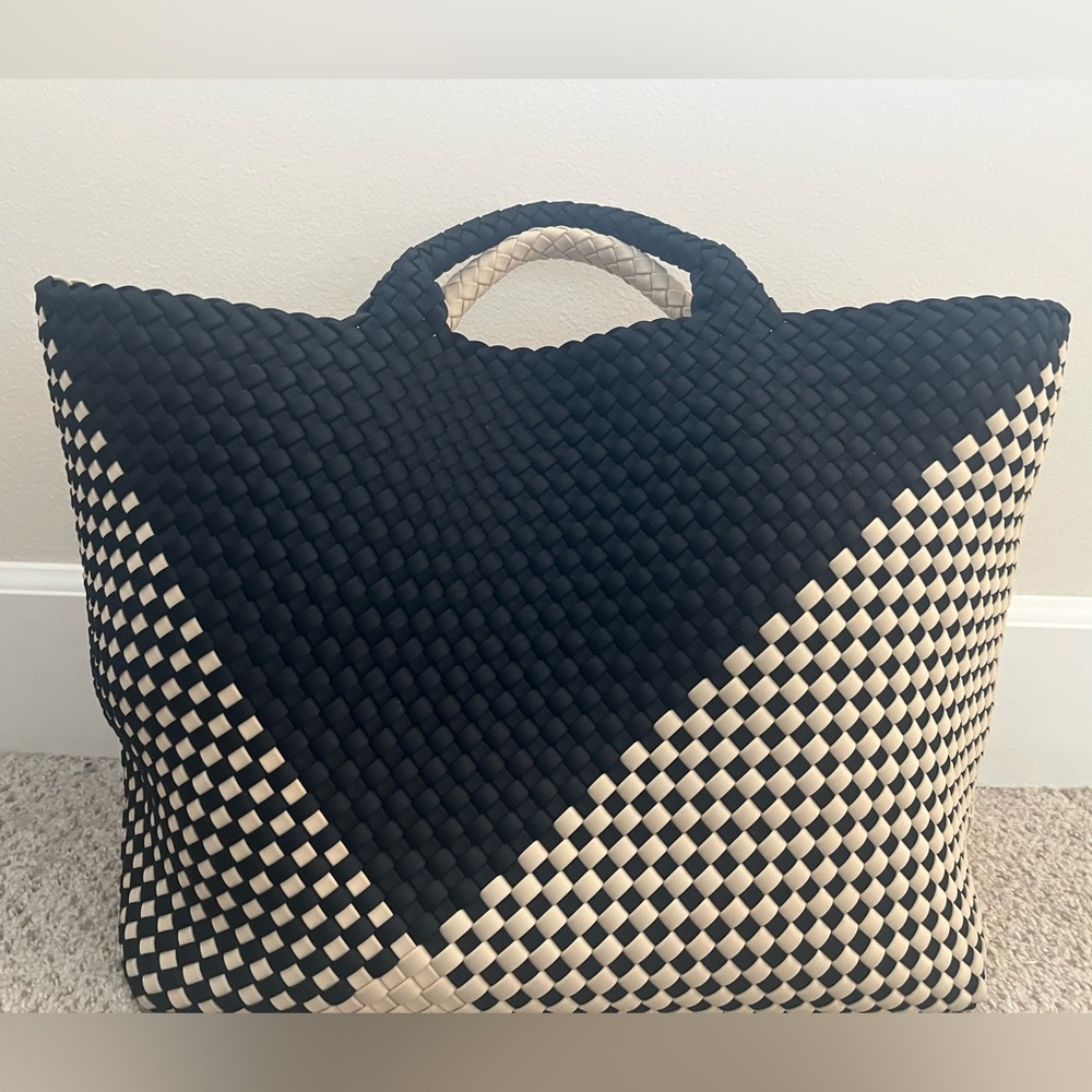 Naghedi st. Barths large tote geo Indio with matching zipper pouch